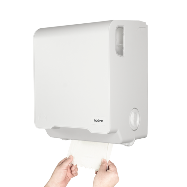 Dispenser Auto Corte p/ Toalha Bobina Branco